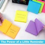 GLUN® Multicolour Sticky Notes 400 Sheets Strong Adhesive, Self-Stick, Multi-Color, - Image 3