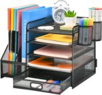 Desk Organizer with File Holder, 5-Tier Paper