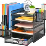 Desk Organizer with File Holder, 5-Tier Paper